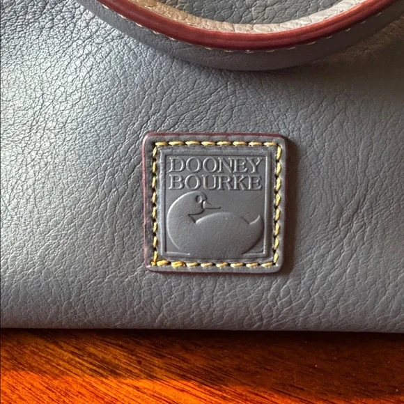 Dooney and Bourke Large Florentine Satchel Steel Blue - Picture 3 of 14